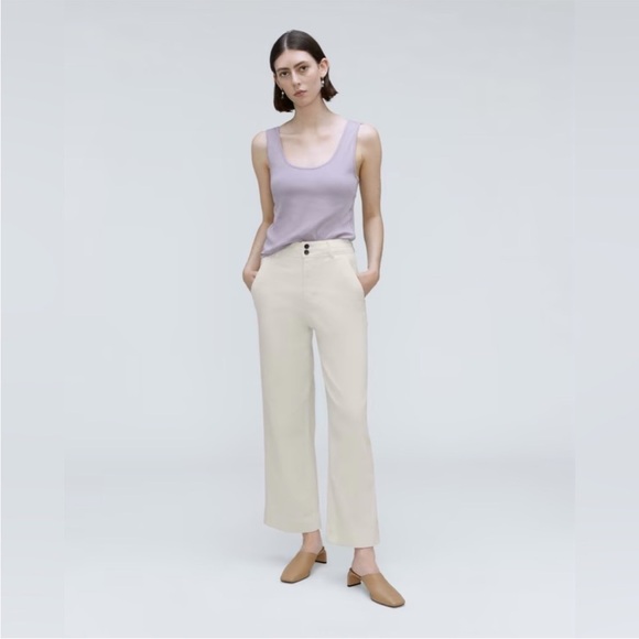 Everlane Pants - NEW WITH TAGS Everlane Bone The Organic Wide-Leg Pant in Size 4